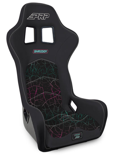 Shreddy Edition Alpha Composite Seat, Extra Wide, Cracked Black