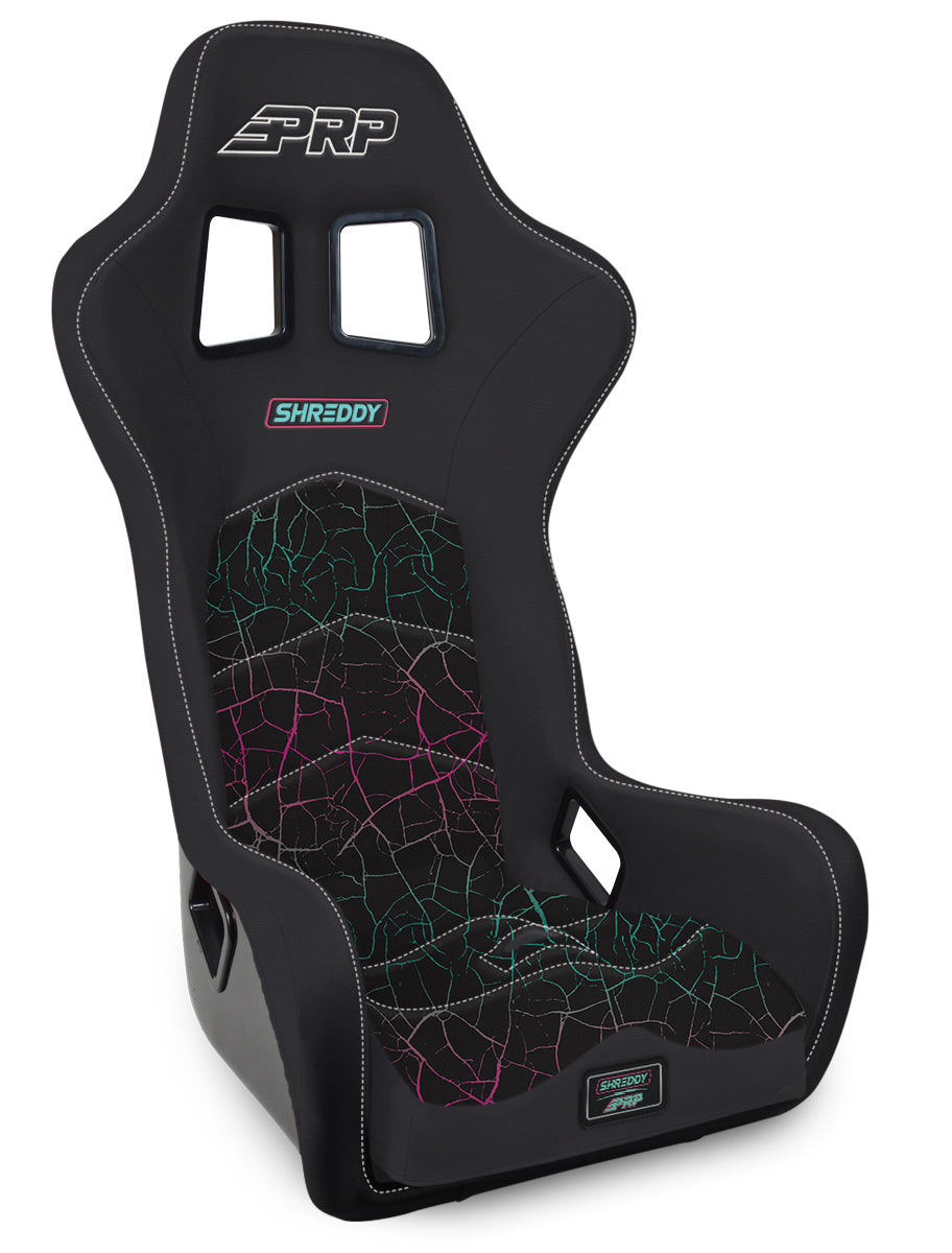 Shreddy Edition Alpha Composite Seat, Extra Wide, Cracked Black