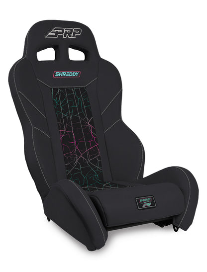 Shreddy Edition XCR Suspension Seat, Cracked Black