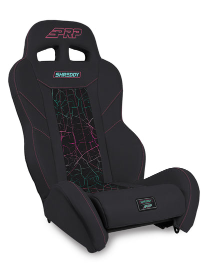 Shreddy Edition XCR Suspension Seat, Cracked Black