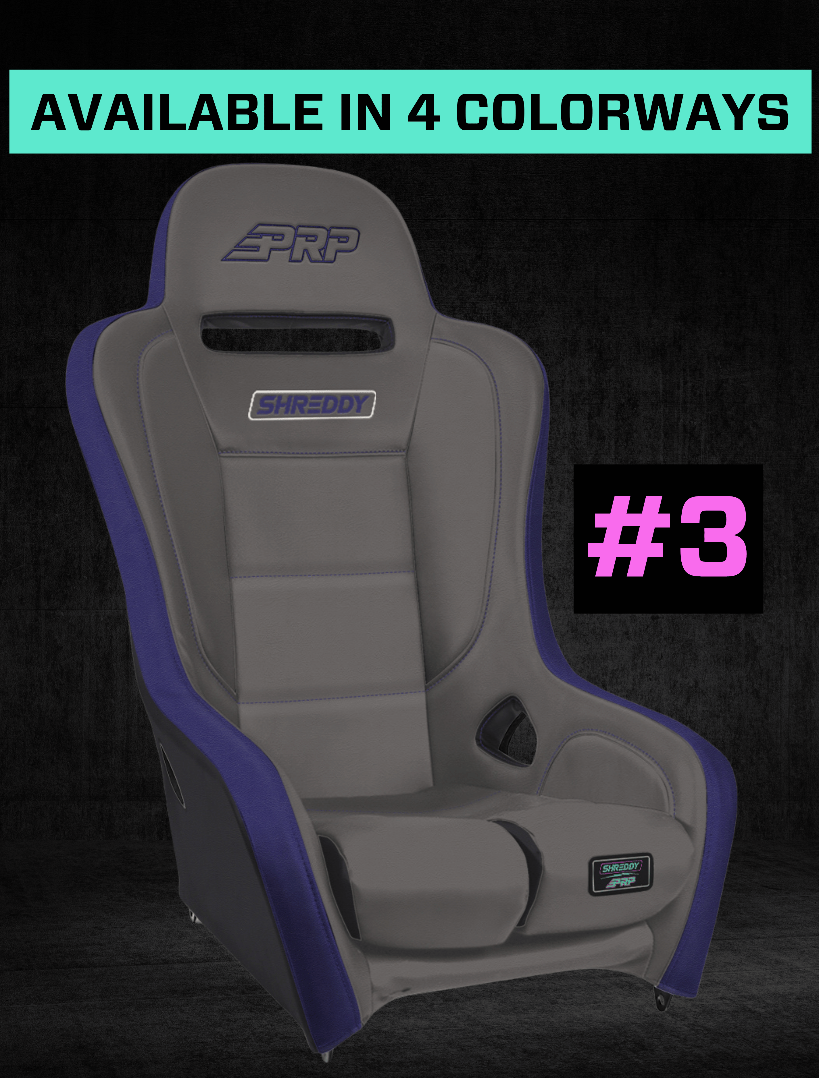 Shreddy Podium Suspension Seat; Black and
