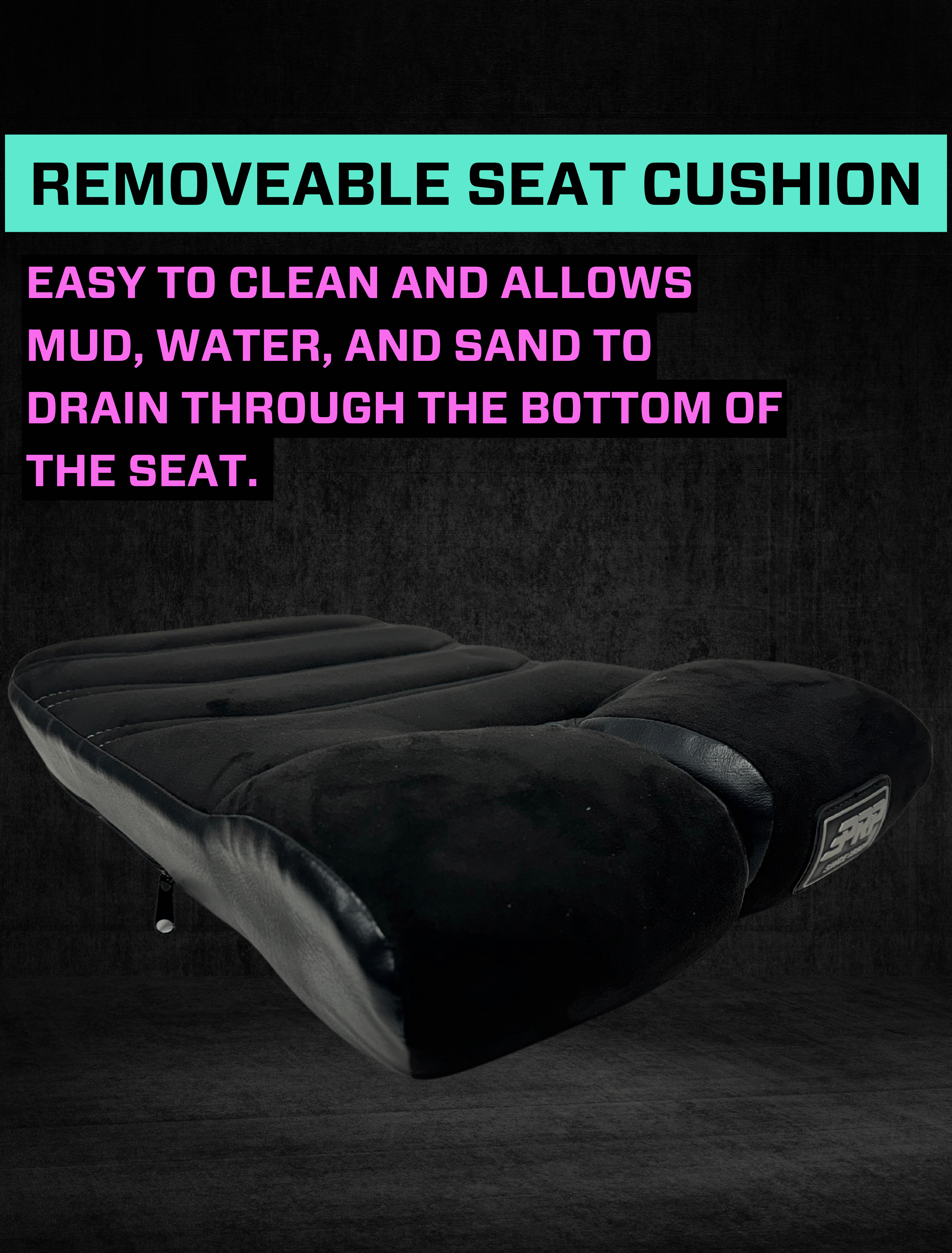 Shreddy Podium Suspension Seat; Black and