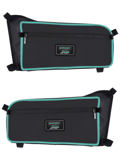 PRP Shreddy Rear Door Bags for Can-Am Maverick X3 (Pair), Black and Pink
