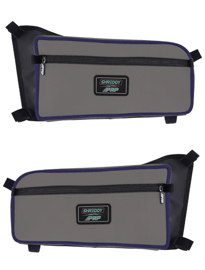 PRP Shreddy Rear Door Bags for Can-Am Maverick X3 (Pair), Black and Pink