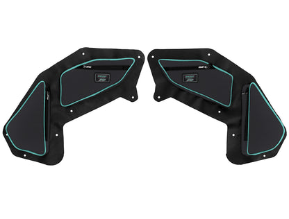 PRP Shreddy Rear Door Bags for Polaris RZR PRO XP4, PRO R4, Turbo R4 (Pair), Black and Pink