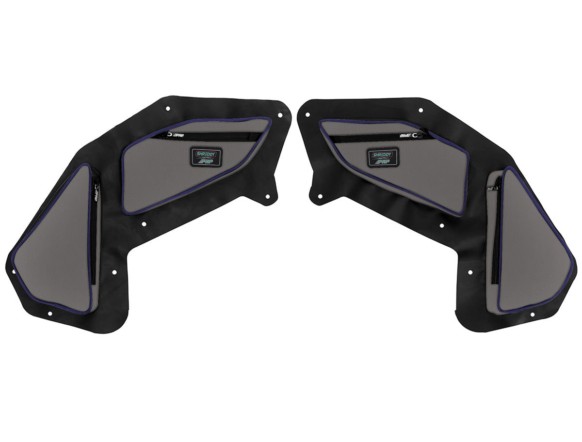 PRP Shreddy Rear Door Bags for Polaris RZR PRO XP4, PRO R4, Turbo R4 (Pair), Black and Pink