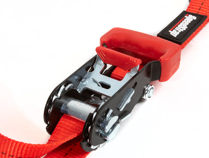 1" x 15' Ratchet Tie Down w/ Snap 'S' Hooks and Soft Tie (2 Pack) - SpeedStrap
