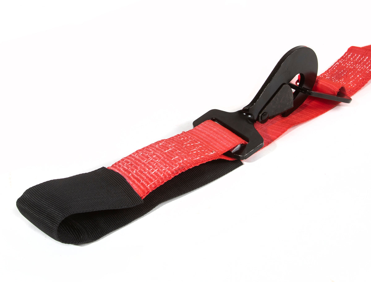 2" x 10' Ratchet Tie Down w/ Twisted Snap Hooks & Axle Strap Combo, Black - SpeedStrap
