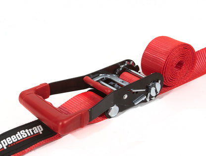 2" x 10' Ratchet Tie Down w/ Twisted Snap Hooks & Axle Strap Combo, Black - SpeedStrap