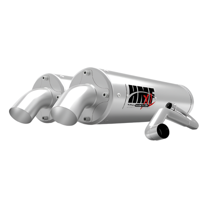 Polaris RZR Pro XP Titan Dual Full Turbo Back Exhaust