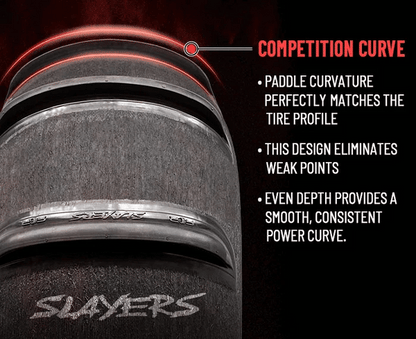 35" x 13.5" x 15" - Single SLAYER Rear Paddle Tire (10-20 Paddle Options)