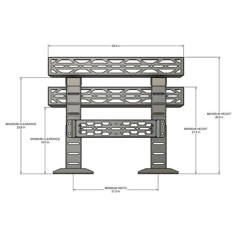 Polaris Ranger XD 1500 / Xpedition Adjustable Cargo Rack