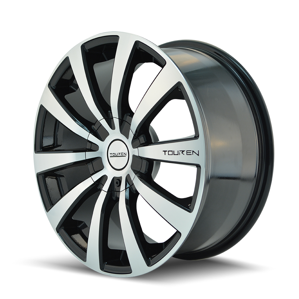 TOUREN TOUREN TR3 3130 GLOSS BLACK MACHINED 18X8 5-112/5-120 40MM 72.62MM