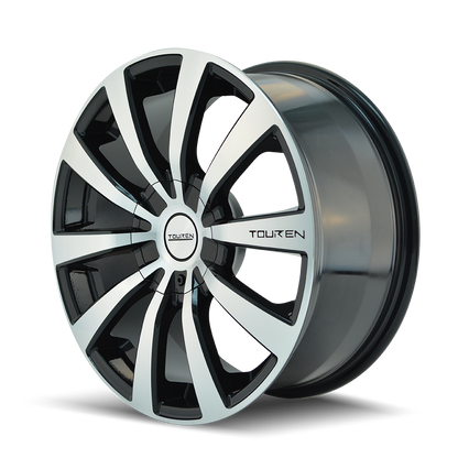 TOUREN TOUREN TR3 3130 GLOSS BLACK MACHINED 18X8 5-112/5-120 40MM 72.62MM