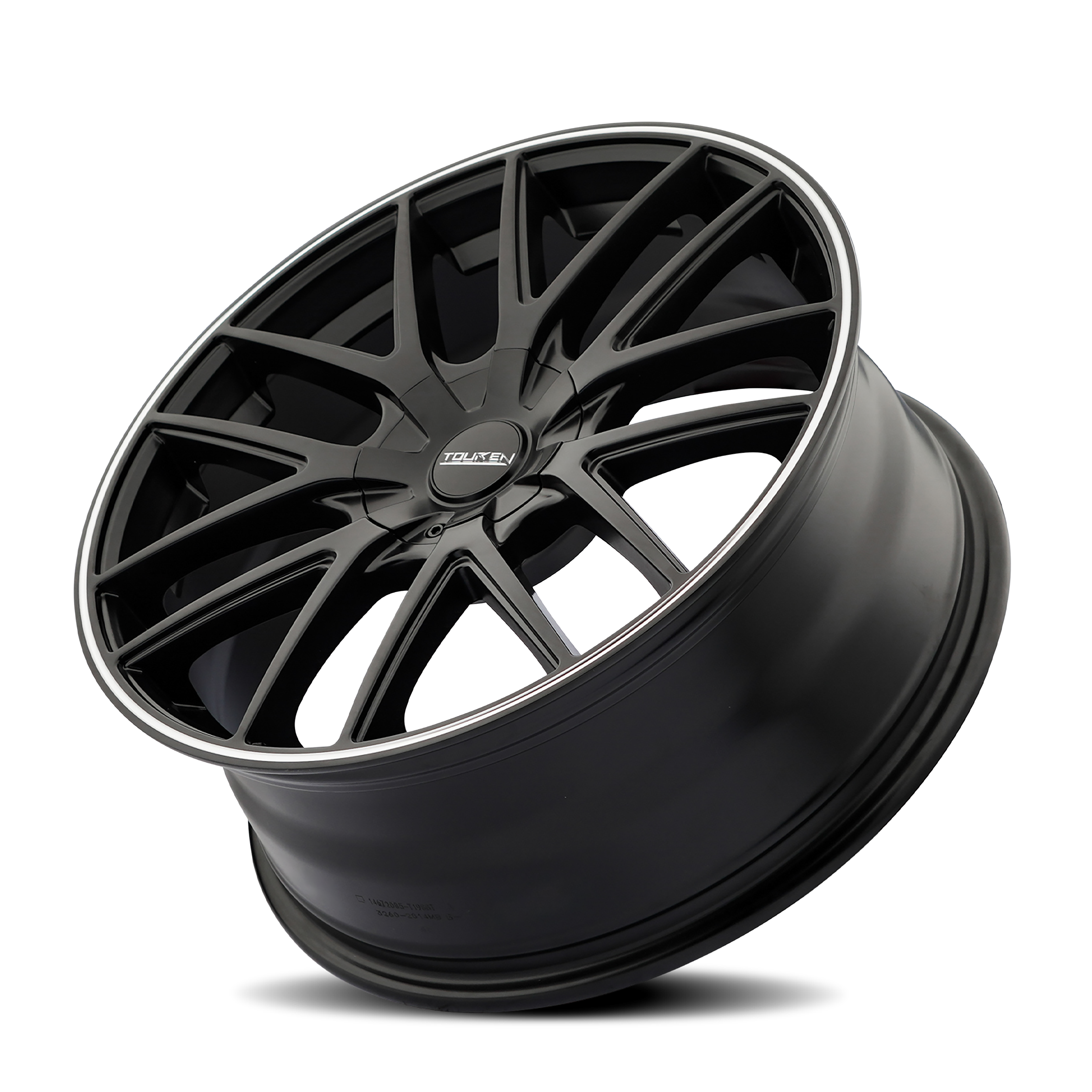 TOUREN TOUREN TR60 3260 MATTE BLACK MACHINED 17X7.5 5-100/5-114.3 42MM 72.62MM