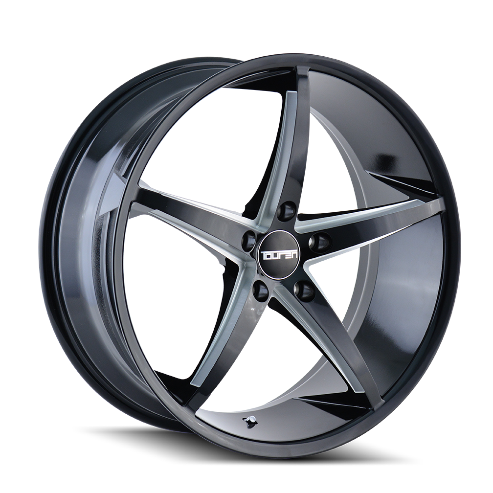 TOUREN TOUREN TR70 3270 GLOSS BLACK MILLED 17X7.5 5-120 40MM 74.1MM