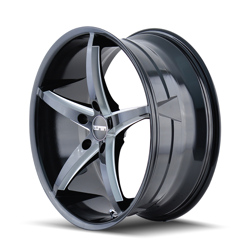 TOUREN TOUREN TR70 3270 GLOSS BLACK MILLED 17X7.5 5-120 40MM 74.1MM
