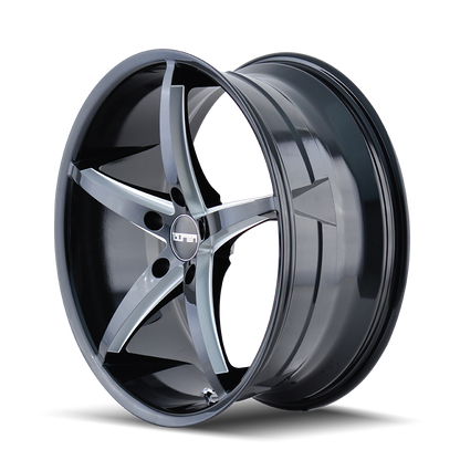 TOUREN TOUREN TR70 3270 GLOSS BLACK MILLED 17X7.5 5-120 40MM 74.1MM