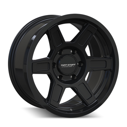 TUFFSTUFF TUFFSTUFF ASCENT TS01 GLOSS BLACK 17X8.5 6-135 0MM 87.1MM