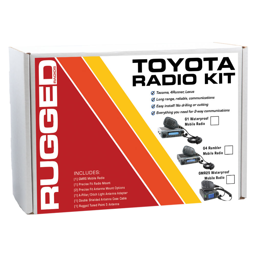 Toyota Tacoma 4Runner Sequoia Lexus Two-Way GMRS Mobile Radio Kit