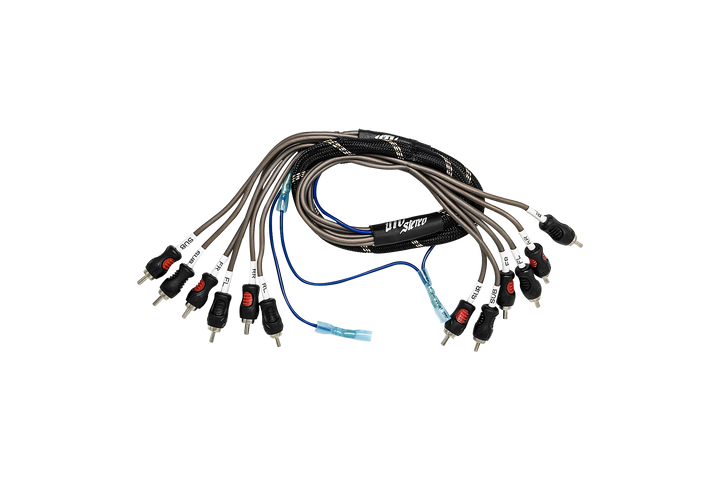 UTV Stereo 6-Channel RCA Harness - Front, Rear, Subwoofer, + Remote