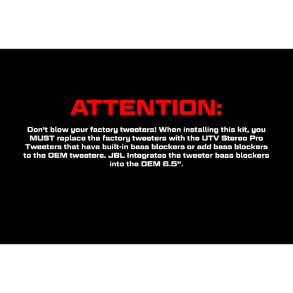 Polaris Ranger XD 1500 Front Speaker Adapter Kit