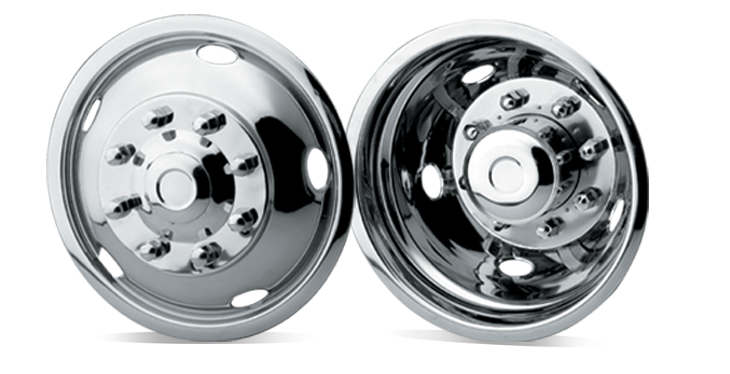Mr Lugnut 16"/16.5" STAINLESS STEEL UNIVERSAL UNDER LUG INSTALL 4-HOLE DESIGN DUALLY SET
