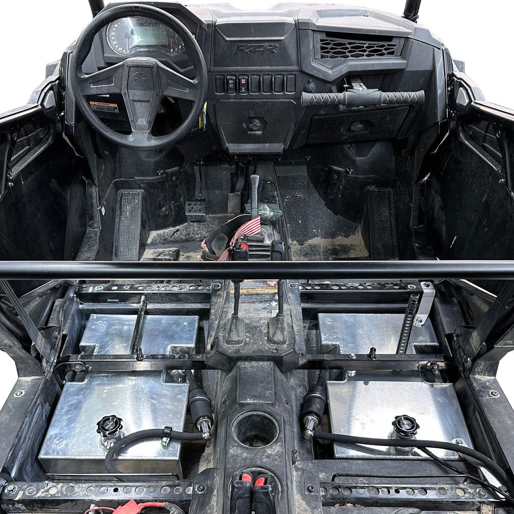 RZR Auxiliary Fuel Tank - 4 Seat XPT / XP1000 / Turbo S 4.5G Auxiliary Fuel Gas Tank Kit