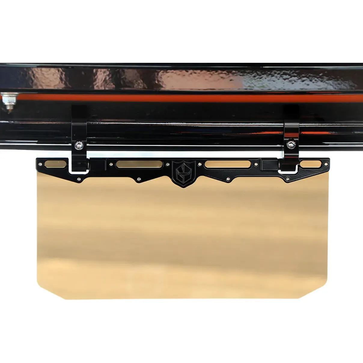 12" Tinted Aluminum Visor (2" Clamps)