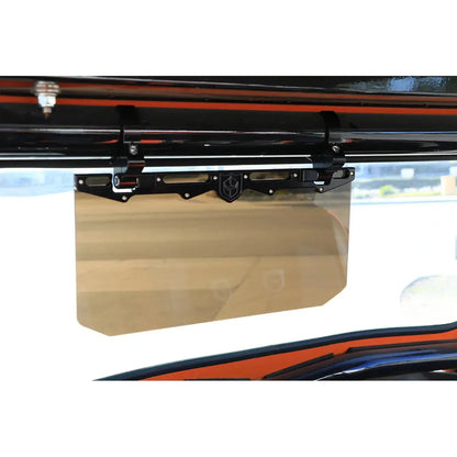 12" Tinted Aluminum Visor (2" Clamps)