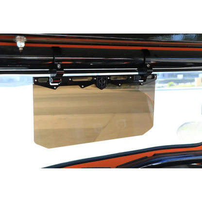 12" Tinted Aluminum Visor (2" Clamps)