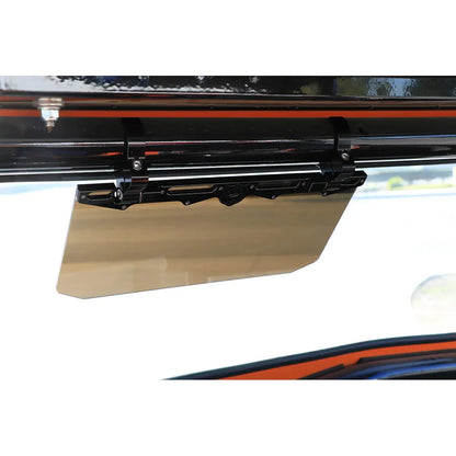 12" Tinted Aluminum Visor (2" Clamps)