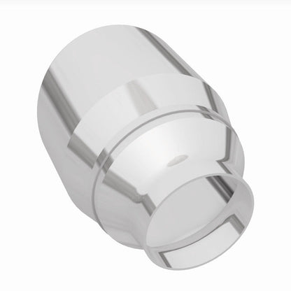 MagnaFlow Tip Stainless Double Wall Round Single Outlet Polished 4.5in DIA 2.5in Inlet 5.75in Length