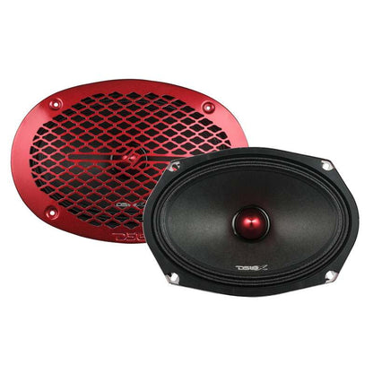 DS18 6x9in 275 Watts RMS 4 ohm Mid-Range Loudspeaker Bullet Loudspeaker Grill Included