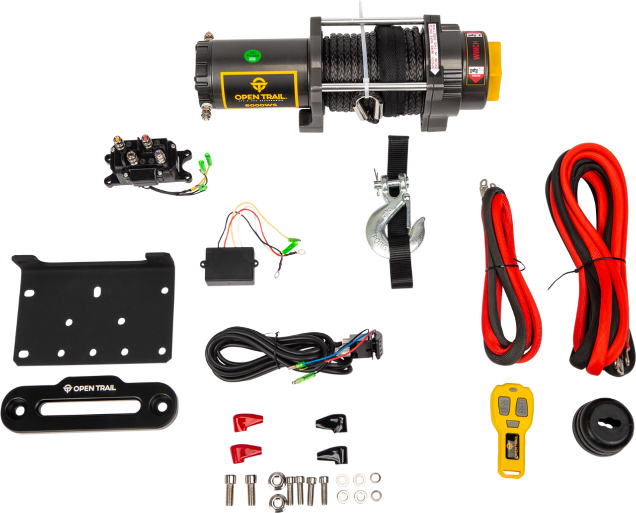 Open Trail 6000LB WIDE BODY SYNTHETIC ROPE WINCH