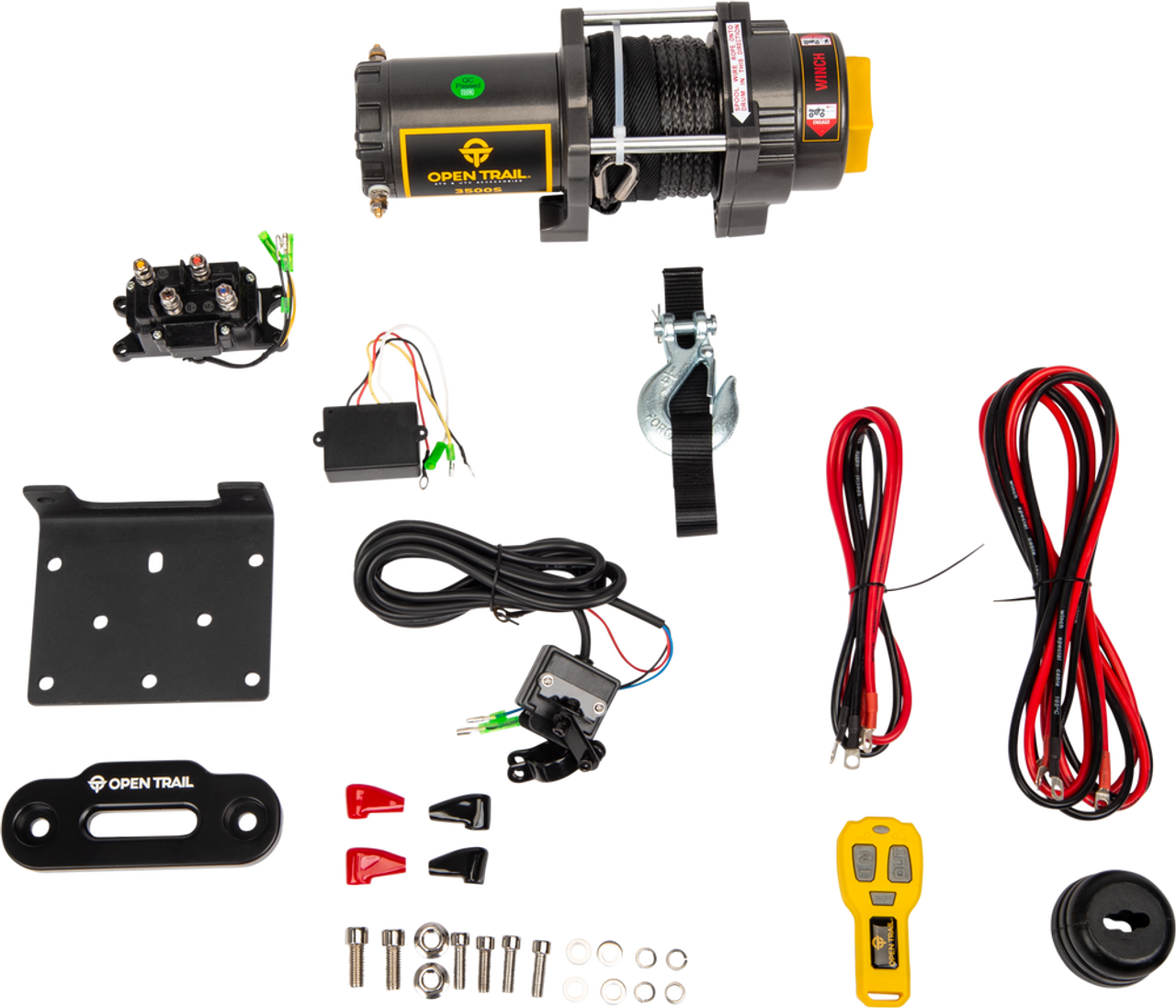 Open Trail 3500LB SYNTHETIC ROPE WINCH