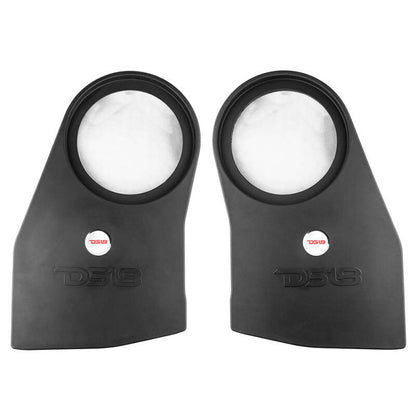 DS18 2018-23 Jeep JL/JLU Subwoofer Enclosure Fits 2x 10in Wheel Well Sealed Left & Right (w/out Amp)