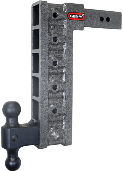 Gen-Y Mega Duty 2.5in Shank 15in Drop 3K TW 21K Hitch w/GH-061 Dual-Ball/GH-0101 Stabilizer Kit