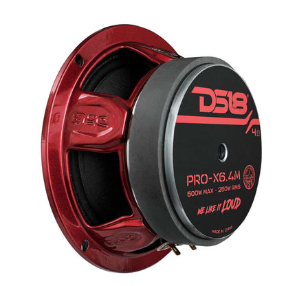 DS18 6.5in 250 Watts RMS 4 ohm Mid-Range Loudspeaker