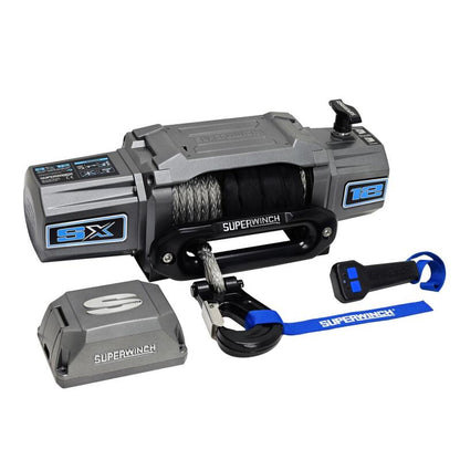Superwinch 12000 LBS 12V DC 3/8in x 80ft Synthetic Rope SX 12000SR Winch - Graphite
