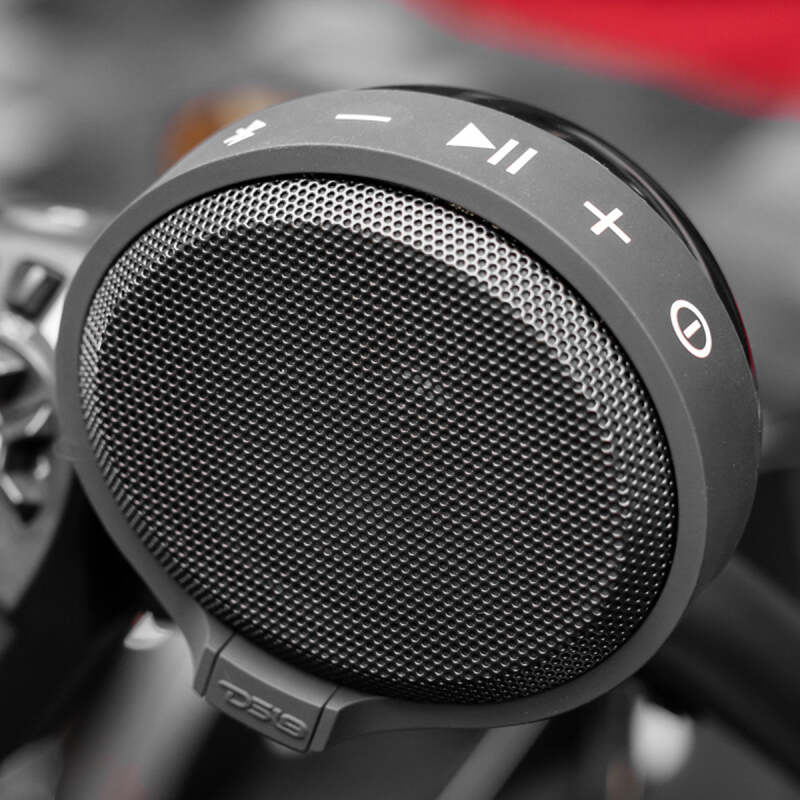 DS18 2.5in Handlebar Mount Speakers Full-Range Amplified Class D USB Port Water Resistant