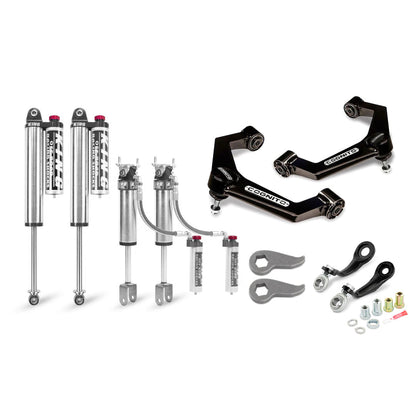 Cognito 3-Inch Elite Leveling Kit with King 2.5 Reservoir Shocks for 20-25 Silverado/Sierra 2500/3500 2WD/4WD