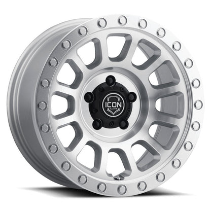 ICON Hulse 18x9 8x180 12mm Offset 5.5in BS Silver Machined
