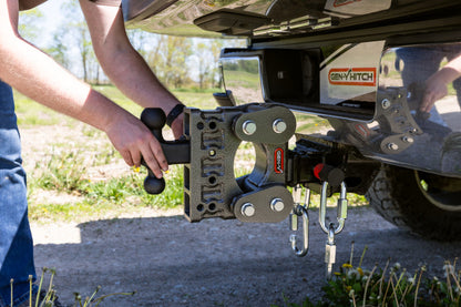 Gen-Y The Boss Torsion-Flex 2.5in Shank 7.5in Drop 16K Hitch w/GH-051 Dual-Ball/GH-032 Pintle Lock