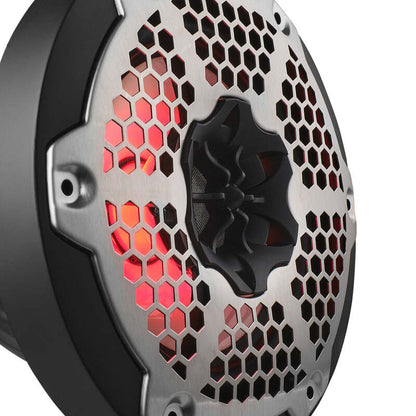 DS18 NXL-M Series Spkr w/ RGB LED Lights 6.5in 2-Way 100 Watts RMS 4 ohm Blk Grill Detached w/ Cover