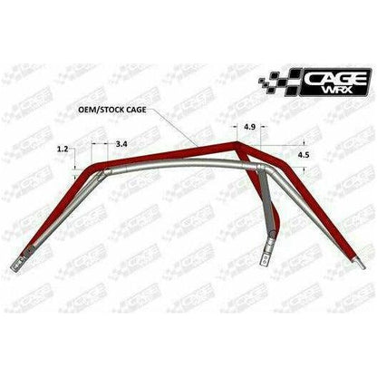 Polaris RZR (2019-2023) Raw Assembled Competition Cage with Roof