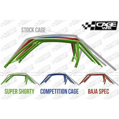 Polaris RZR (2019-2023) Raw Assembled Super Shorty Cage with Roof