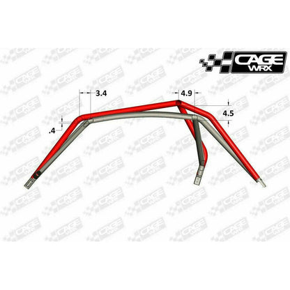 Polaris RZR (2014-2018) Raw Assembled Competition Cage with Roof