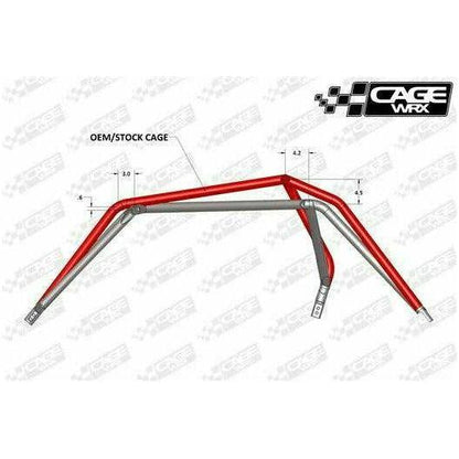 Polaris RZR (2014-2018) Raw Assembled Baja Spec Cage with Roof