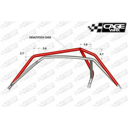 Polaris RZR (2014-2018) Raw Assembled Super Shorty Cage with Roof